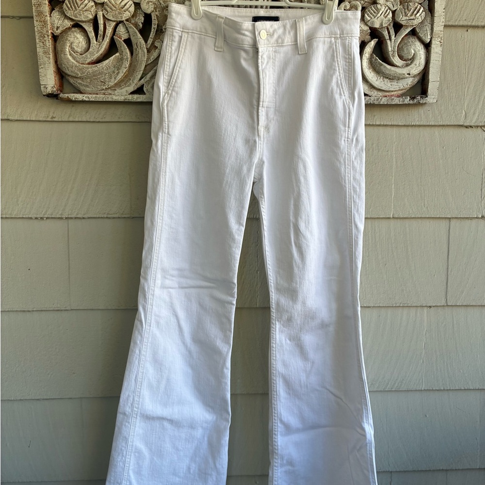 J. Crew White Denim Trouser Jeans
